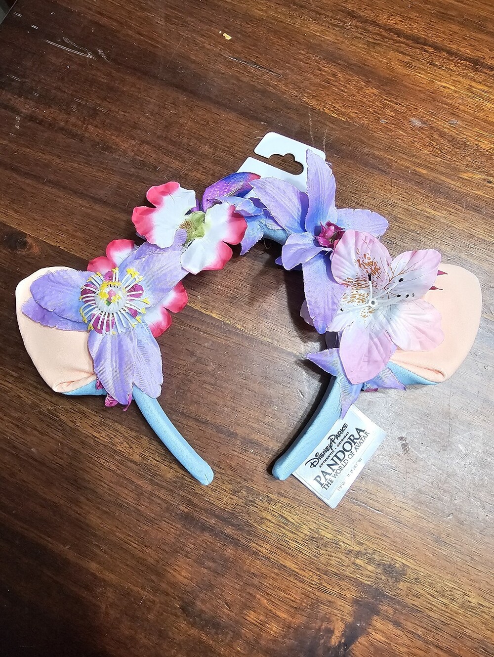 Pandora Summer Floral Ear Headband - Pastel Purple & Pink